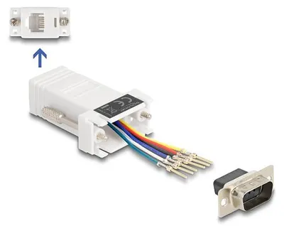 Obrázok produktu pre DeLOCK 67073, D-Sub 9, RJ12, Biela