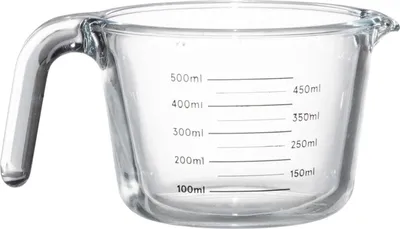 Produktbild von Messbecher aus Glas, 0,5 l Fassungsvermögen