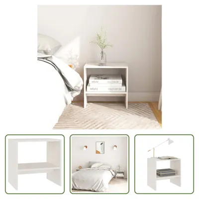 Produktbild von The Living Store Nachttisch 40x30,5x40 cm Massivholz Kiefer