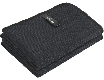 Productafbeelding van Microvezeldoek met wafelstructuur, 50x70 cm, zwart, set van 2