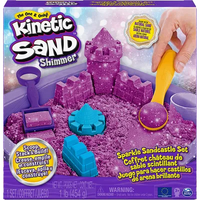 Produktbild von Kinetic Sand - Schimmer Sandbox Set lila, Spielsand
