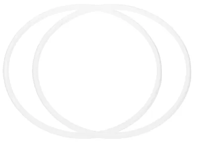 Productafbeelding van Droomvangersringen - 8 inch diameter - Voor decoratie in huis en auto - Wit - 2 stuks