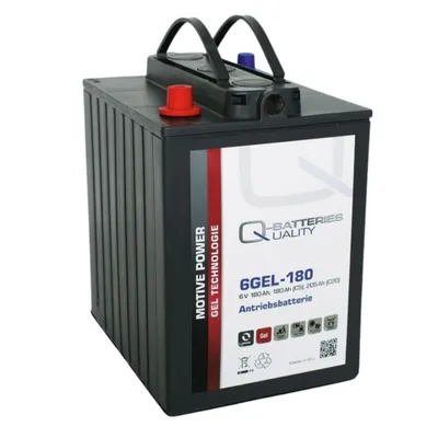 Immagine prodotto di Q-Batteries batteria da trazione 6GEL-180 6V 180Ah (5h) 205Ah (20h) batteria al gel VRLA senza manutenzione