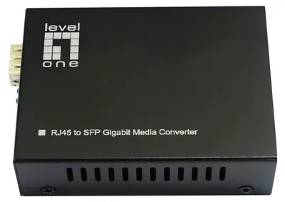 Produktbild von LevelOne Konverter GVT-2015 10/100/1000T>RJ45 to SFP 60W sw - Converter - 0,1 Gbps (GVT-2015)