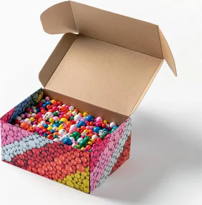 Productafbeelding van folia 22992 folia Houten kralenmix BASIC, grote verpakking, 1 kg