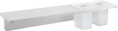 Image de Sapho Abeline - Etagère à verres, longueur 50 cm, blanc mat AE502-0101-01