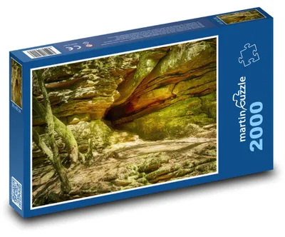 Produktbild von Puzzle 2000 Sandsteinhöhle im Wald - martinpuzzle