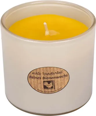 Produktbild von Kerze im Trendglas - elfenbein