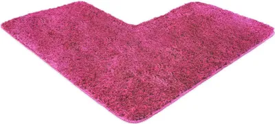 Produktbild von WohnDirect Eckbadematte Florenz Pink 100 x 100 x 50 cm
