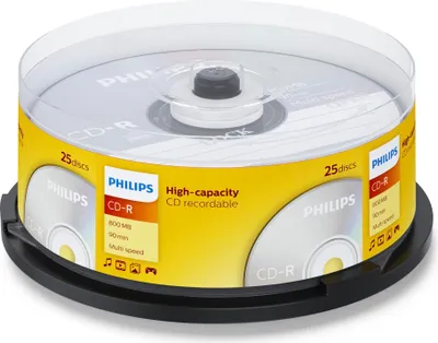 Immagine prodotto di Philips CR8D8NB25 - 25 x CD-R - 800 MB (90min) - Spindel