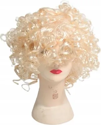 Produktbild von Blonde Perücke Locken Lang - Realistisches Kostümzubehör für Fasching & Mottoparty