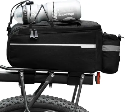 Produktbild von 1 Stück Fahrradtasche, Fahrradtasche, Gepäckträgertasche, Fahrrakkühltasche, Fahrradtasche für Gepäckträger (schwarz)