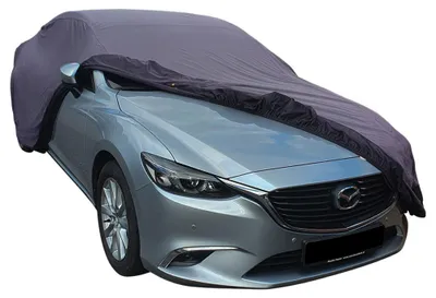 Image de Housse de voiture extérieure adaptée à Mazda 6 Mk2 Noir Imperméable et