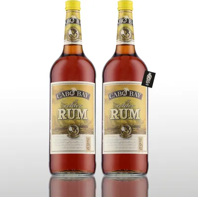 Produktbild von Cabo Bay 2er-Set echter Rum 2x1L (69% vol.) inkl. Mixcompany Postkarte- [Enthält Sulfite]