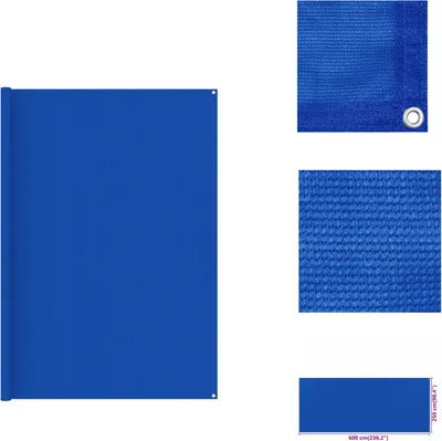 Obrázek produktu pro vidaXL Stanový koberec 250x600 cm Modrý HDPE - Příslušenství ke stanům