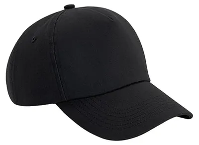 Produktbild von Beechfield - "Authentic" Kappe 5 Segmente für Herren/Damen Uni FK1214 (Einheitsgröße) (Schwarz)