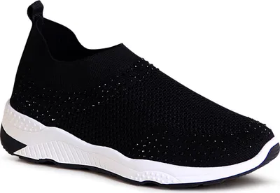 Produktbild von topschuhe24 1988 Damen Plateau Sneaker Light Slipper Glitzer, Farbe:Schwarz, Größe:38 EU