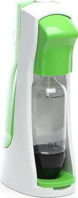 Naturewater NW-SD01 Soda-Maker 21 x 20 x 43 cm mit 1 Kunststoffflasche, 1 CO2 Zylinder, Wassersprudler kompakt und tragbar in Grün für Sprudelwasser