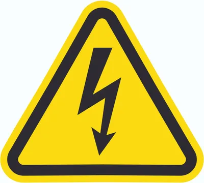 Produktbild von Vorsicht Elektrische Spannung Aufkleber Dreieck D30mm