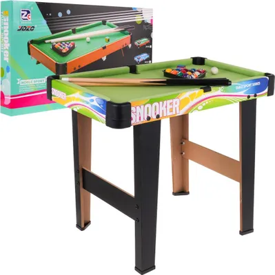 Immagine prodotto di Tavolo da biliardo per bambini 8+ MDF + 16 palle + 2 stecche + accessori