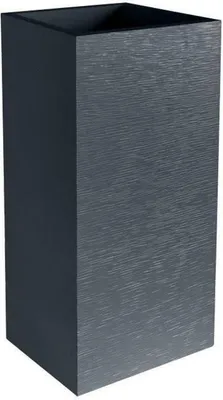 Produktbild von GRAPHIT Quadratischer, hoher Blumentopf – 31 l – 39,5 x 39,5 x 80 cm hoch – Anthrazitgrau