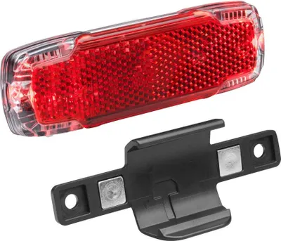 Image de Busch & Müller 326US Feu arrière à batterie 'Toplight 2C', pour montage sur porte-bagages, 50/80 mm, USB, rouge