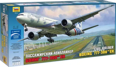 Produktbild von Zvezda 7012 - 1/144 Boeing 777-300 Er Passagier Flugzeug - Neu