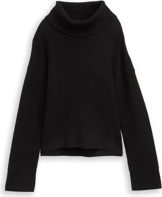 Produktbild von Damen Twinset Pullover, Oversize-Passform, Rollkragen, Langarm, mit Seitenschlitzen
