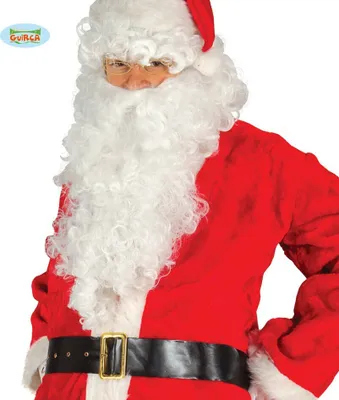 Produktbild von schwarzer Weihnachtsmann Gürtel für Herren ca. 120 cm