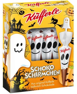 Produktbild von Küfferle Schokoschirmchen Geister 4er
