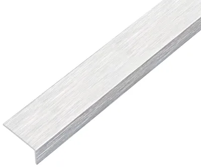 Zdjęcie produktu dla Alberts 489144 Profil kątowy, samoprzylepny, aluminium, konstrukcja ze stali nierdzewnej, lekki, 1000 x 30 x 15 mm
