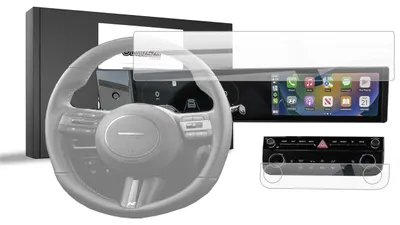 Produktbild von Keramische Autodisplayfolie 2in1 für Hyundai Tucson 12,3" (2024-2025), Grizz Protector