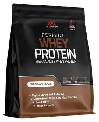 Produktbild von Whey Protein Pulver | XXL Nutrition Perfect Whey Protein Schokolade 750 g | Eiweißpulver Shake für Muskelaufbau & Fitness mit EAA & BCAA