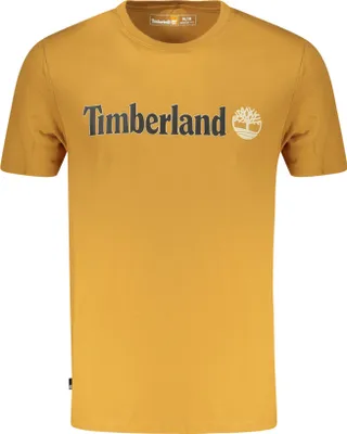 Immagine prodotto di T-shirt da uomo a maniche corte marrone con scollo rotondo e logo stampato