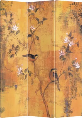Zdjęcie produktu dla Fine Asianliving Screen Room Divider Spanish Wall Partition Room Divider Room Divider Privacy Screen Japanese Oriental Chinese L120xH180cm Drukowane płótno dwustronne azjatyckie
