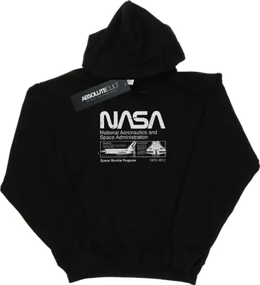 Produktbild von NASA - Kapuzenpullover für Mädchen BI14257 (152-158) (Schwarz)