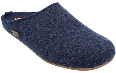 Produktbild von Haflinger Everest Fundus Uni Hauspantoffeln Dunkelblau (Jeans), 481024-0-72