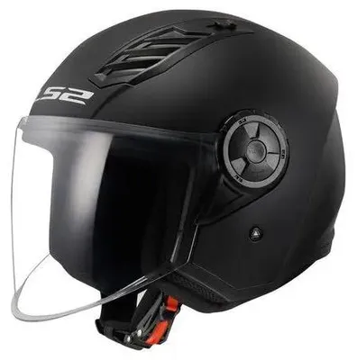 Obrázek produktu pro Motocyklová přilba, lehká konstrukce, vylepšené odvětrávání, matná černá, XS