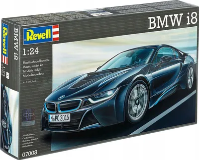 Produktbild von Revell Modellbausatz Auto 1:24 - BMW i8 im Maßstab 1:24, Level 4, originalgetreue Nachbildung mit vielen Details, 07008, 120 Jahr(e), Kunststoff, Junge, 131 Stück(e), 195 mm, 35,1 cm