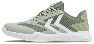 Image de Hummel Uruz III Indoor Chaussures de handball couvertes vert/blanc 223134-6005, Pointure:37 EU