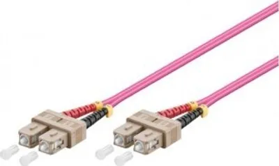 Produktbild von OM4 Duplex Glasfaserkabel SC-SC 1,50m
