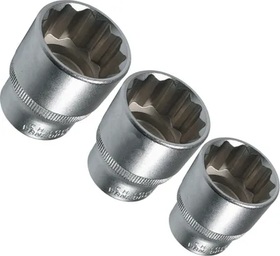 Image de Douilles Douille Douilles 12 pans 1/2" VIELZAHN 27 30 32 mm