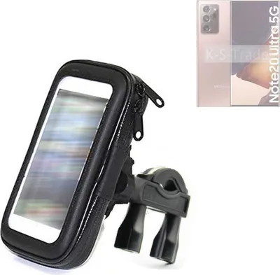 Produktbild von K-S-Trade Fahrrad-Halterung kompatibel mit Samsung Galaxy Note20 Ultra Handy-Halterung Halter Lenkstange Fahrradhalterung Motorrad Bike Mount