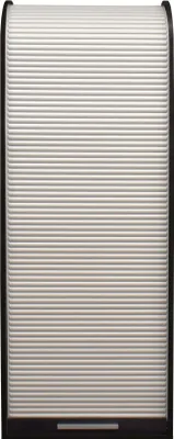 Produktbild von Jalousieschrank Eadith 69 x 44 x 192 Rollladenschrank Schwarzstahl/Weiß 15129