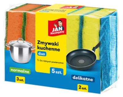 Zdjęcie produktu dla Jan Niezbędny Zmywaki kuchenne Duo 5szt