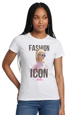 Produktbild von Spreadshirt Barbie Fashion Icon Frauen T-Shirt, S, Weiß