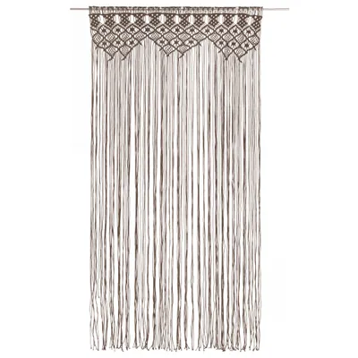 Produktbild von vidaXL Makramee Vorhang Taupe 140x240 cm Baumwolle
