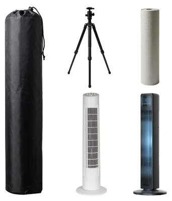 Productafbeelding van Torenventilator met stofafdekking, 120 x 53 cm
