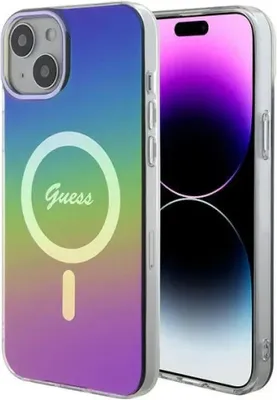 Immagine prodotto di Guess Guhmp15Mhitsk Custodia rigida per Iphone 15 Plus / 14 Plus 6.7 Multicolore/Arcobaleno Iml Iridescente Magsafe