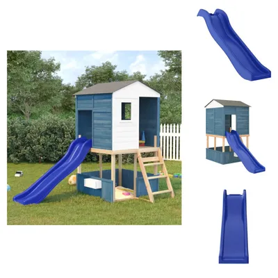 Produktbild von vidaXL Kinderrutsche Blau 175x38x23 cm Polypropylen - Schaukeln & Spieltürme
